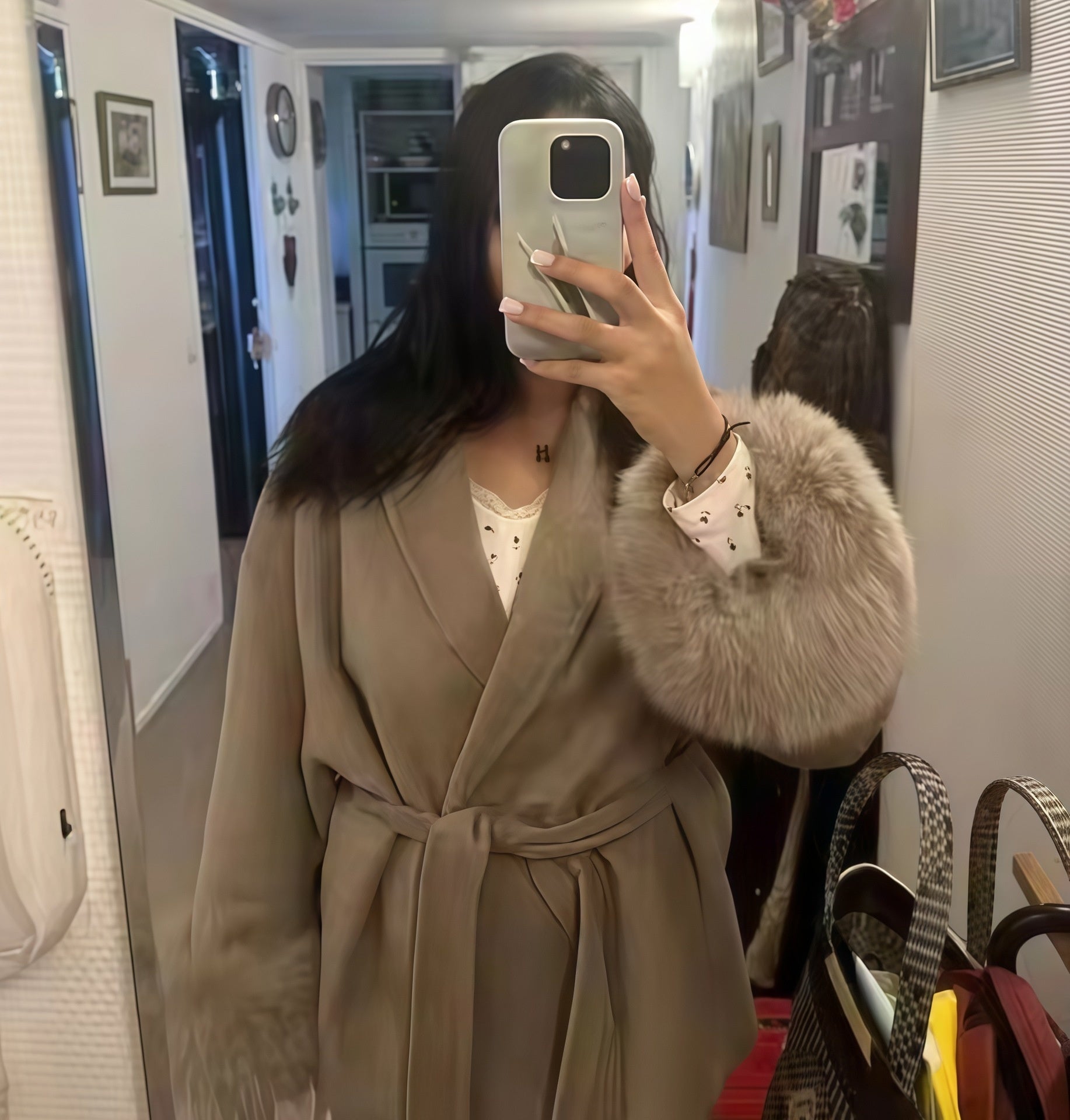 Fashion Plus Size French Elegant Woolen Overcoat